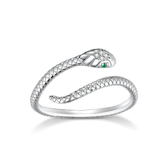 anillo de serpiente de plata S925™